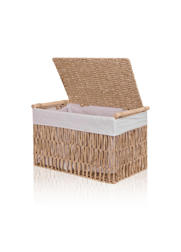 Cesta Hasır Organizer Sepet Naturel 52x30x32 cm
