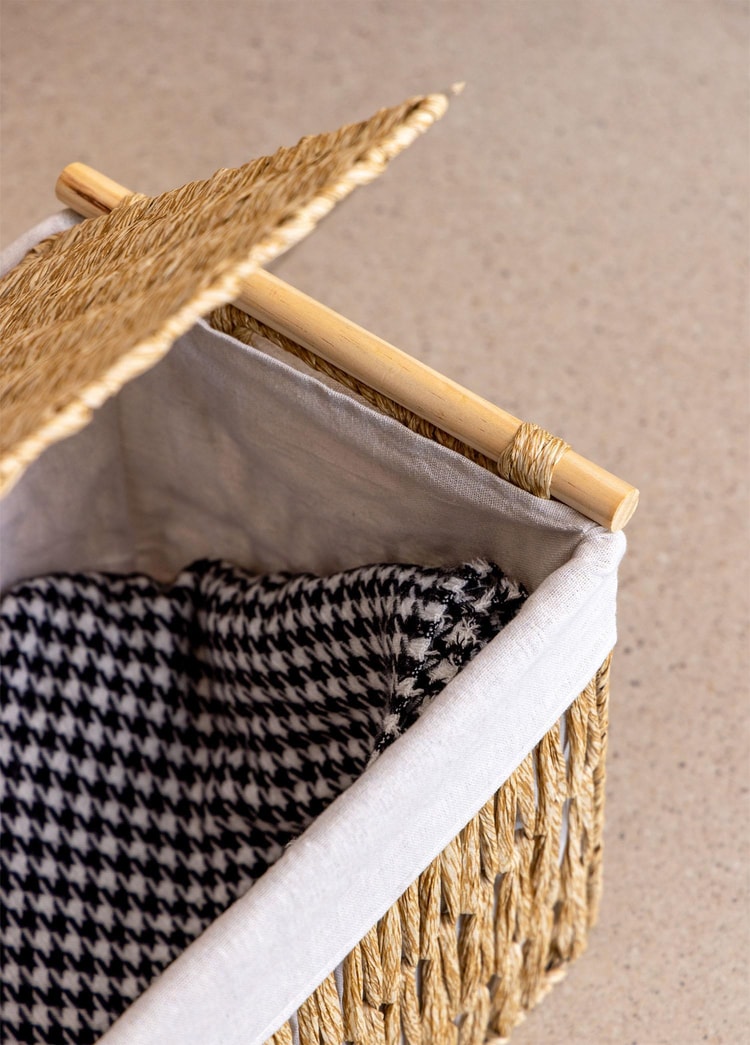 Cesta Hasır Organizer Sepet Naturel 52x30x32 cm