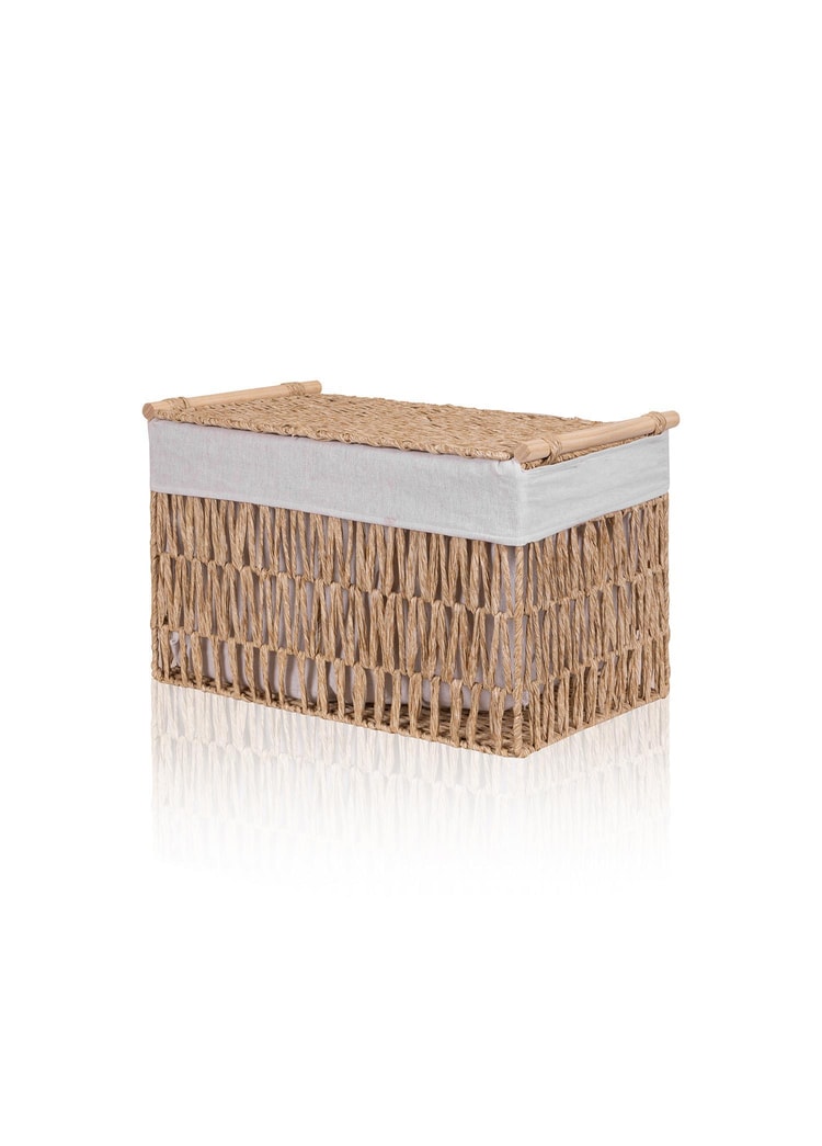Cesta Hasır Organizer Sepet Naturel 52x30x32 cm