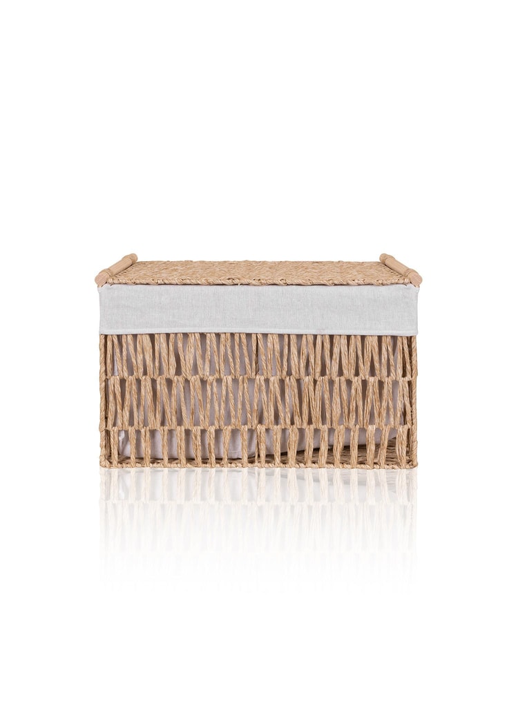 Cesta Hasır Organizer Sepet Naturel 52x30x32 cm