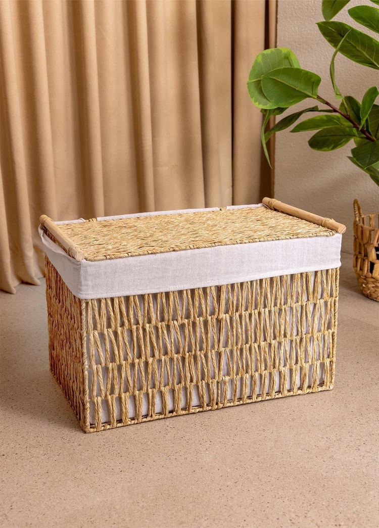 Cesta Hasır Organizer Sepet Naturel 57x36x37 cm