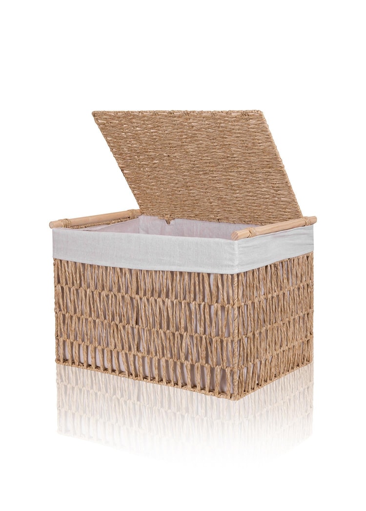 Cesta Hasır Organizer Sepet Naturel 57x36x37 cm