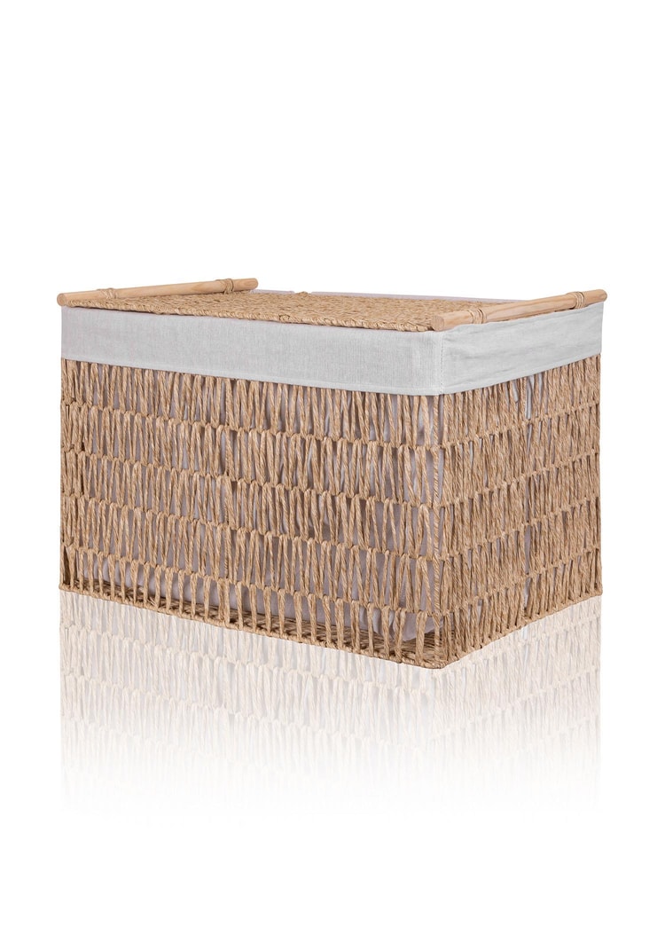 Cesta Hasır Organizer Sepet Naturel 62x42x42 cm
