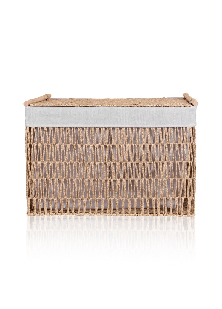 Cesta Hasır Organizer Sepet Naturel 62x42x42 cm