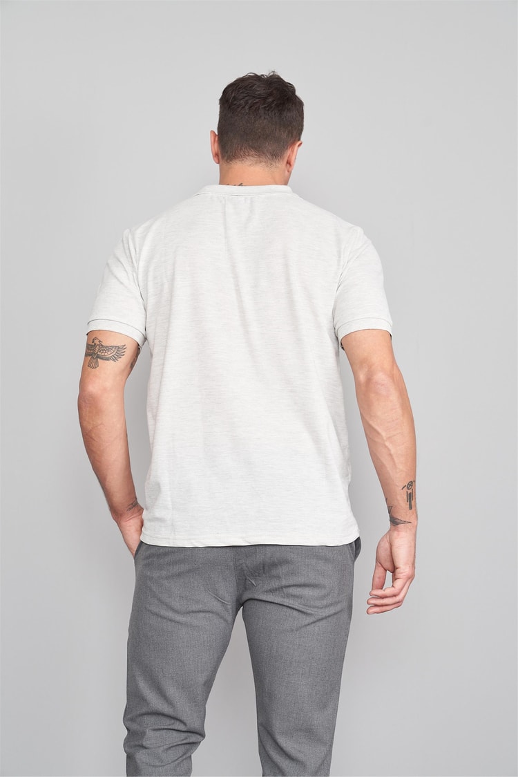 Çetinkaya 2742 Polo Yaka Pike T-Shirt Karmelanj %100 Pamuk