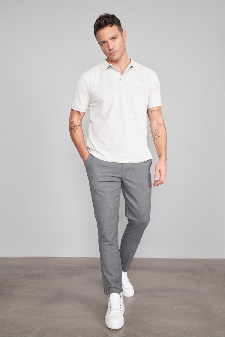Çetinkaya 2742 Polo Yaka Pike T-Shirt Karmelanj %100 Pamuk