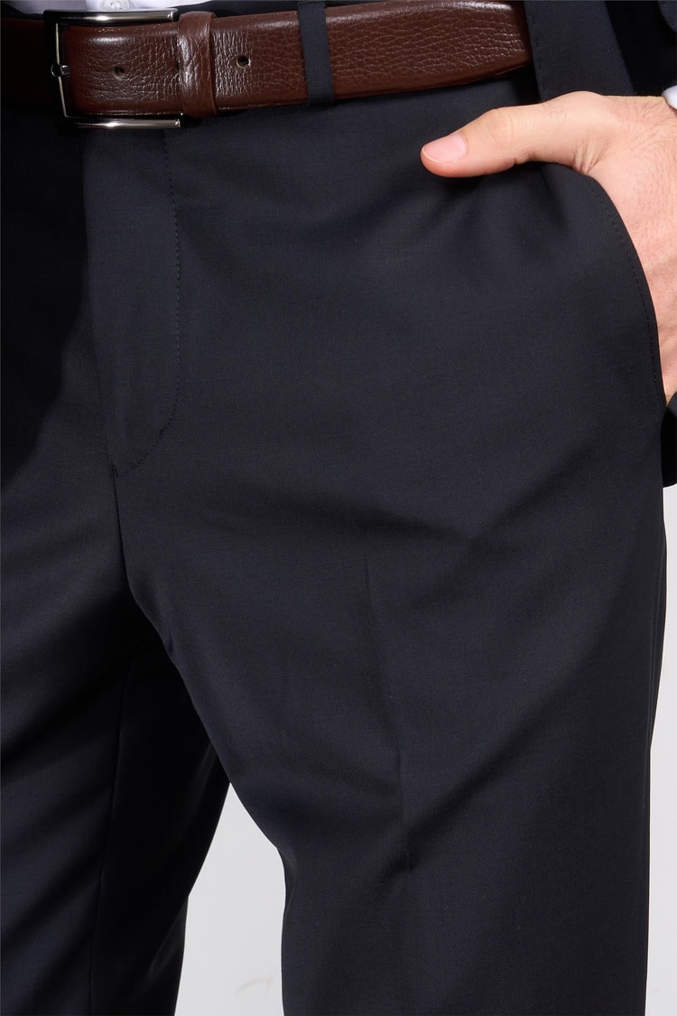 Çetinkaya 9554 Altınyıldız Mono Yaka Çift Yırtmaçlı Regular Takım Elbise Lacivert Slim Fit