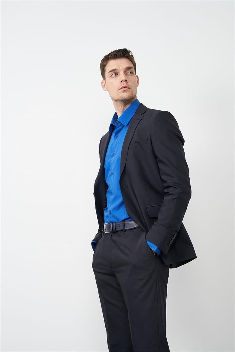 Çetinkaya Altınyıldız 3099 Slim Fit Erkek Koyu Lacivert Takım Elbise