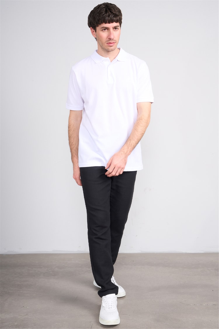 Çetinkaya Chester Polo 2742 Polo Yaka Regular Pike T-shirt Beyaz