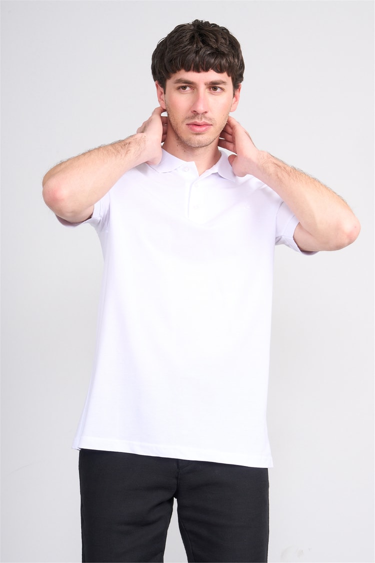 Çetinkaya Chester Polo 2742 Polo Yaka Regular Pike T-shirt Beyaz