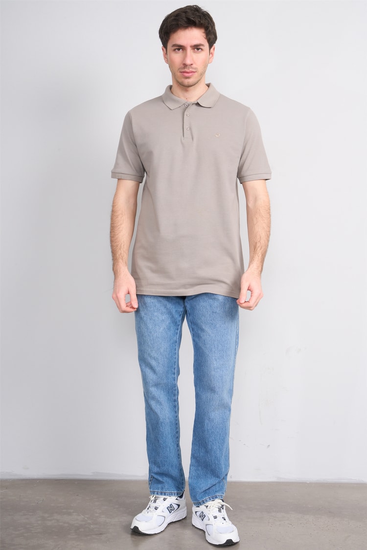 Çetinkaya Chester Polo 2742 Polo Yaka Regular Pike T-shirt Koyu Vizon