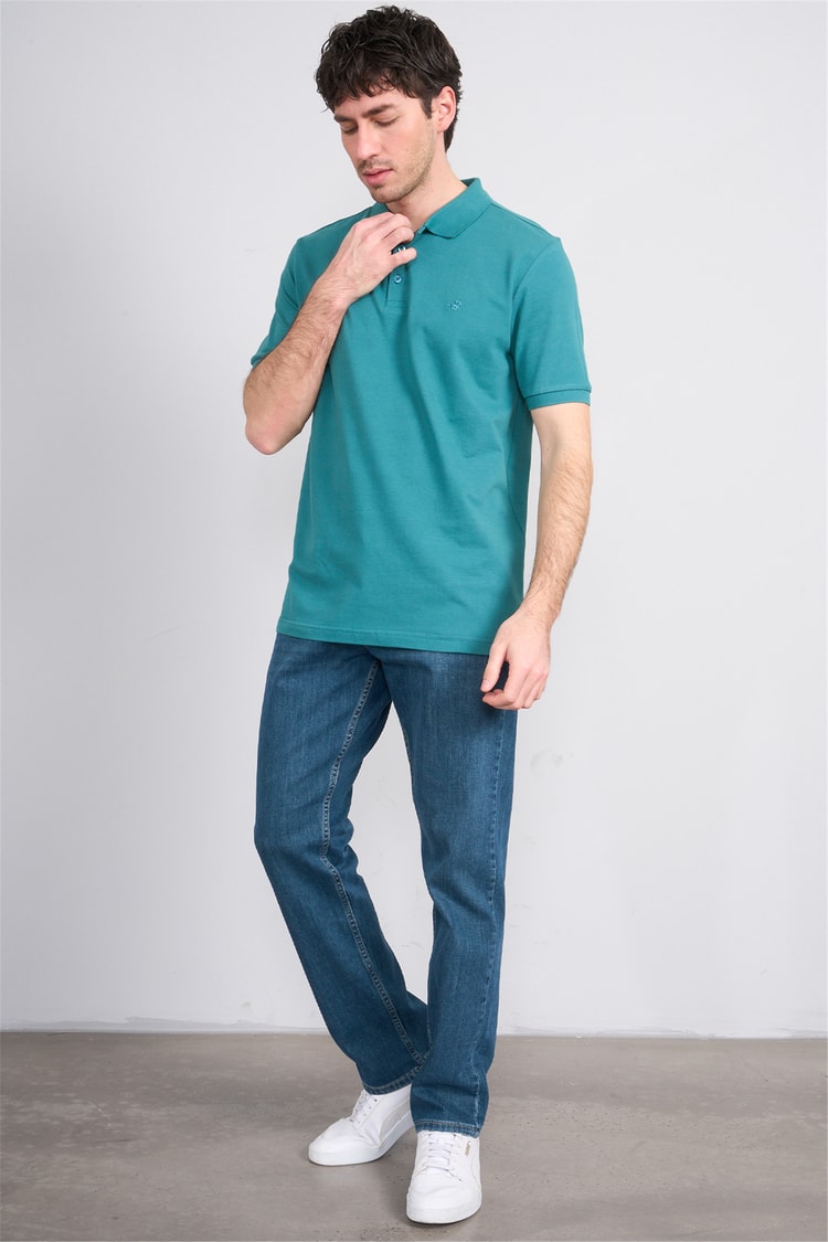 Çetinkaya Chester Polo 2742 Polo Yaka Regular Pike T-shirt Petrol