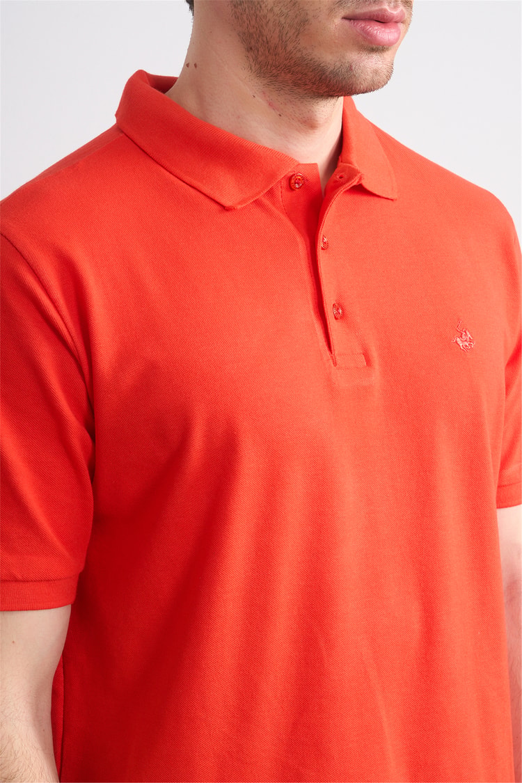 Çetinkaya Chester Polo 2742 Polo Yaka Regular Pike T-shirt Nar Çiçeği