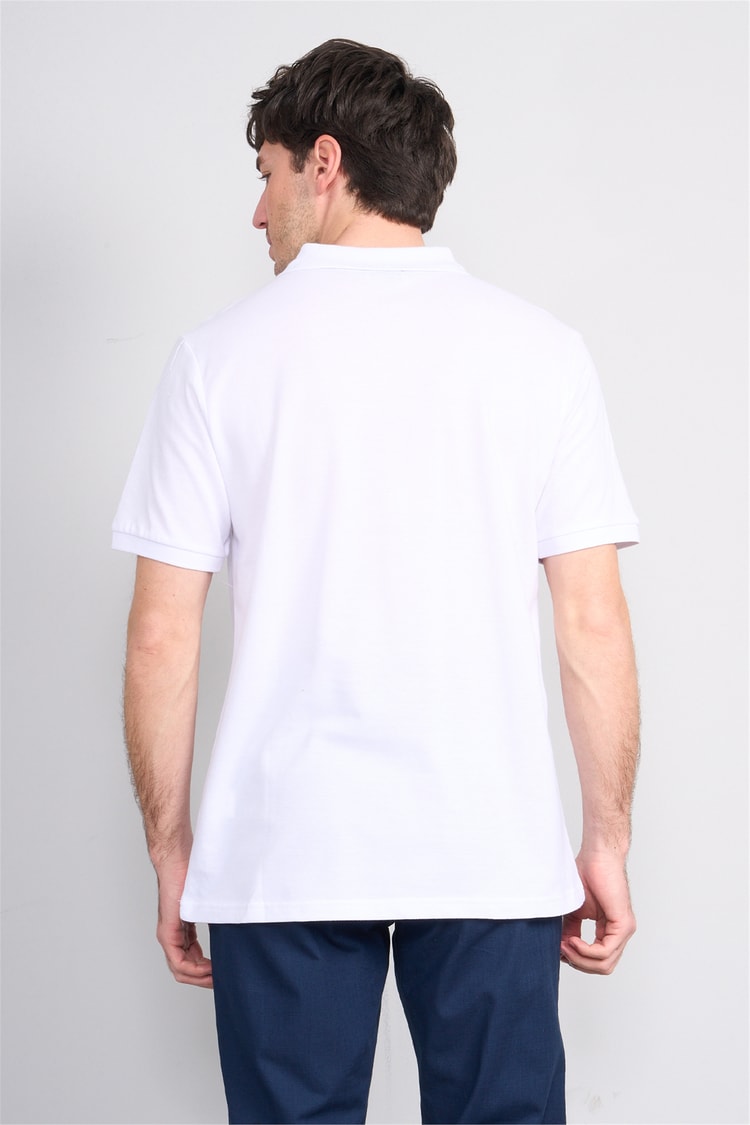 Çetinkaya Chester Polo 3047 Polo Yaka Regular Pike T-shirt Beyaz