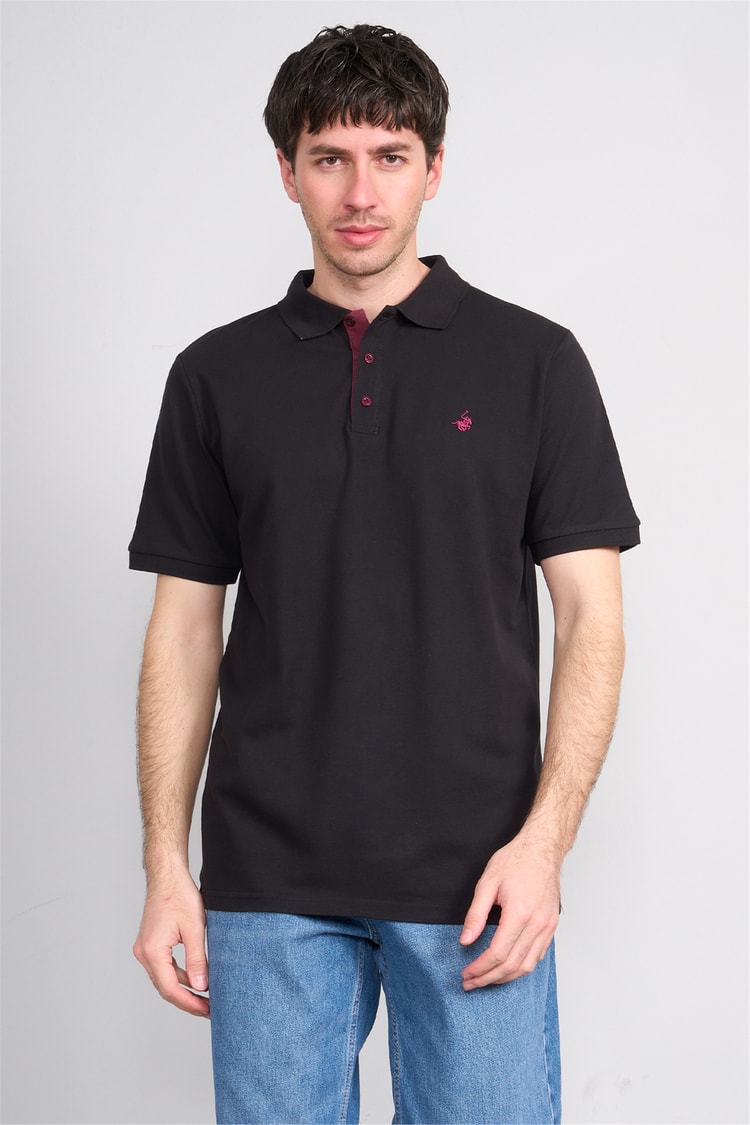 Çetinkaya Chester Polo 3047 Polo Yaka Regular Pike T-shirt Siyah