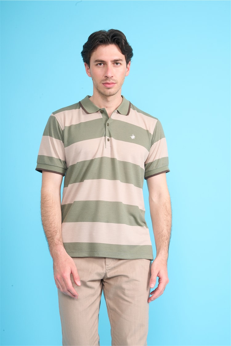 Çetinkaya Chester Polo 4111 Polo Yaka Regular Pike T-shirt Haki
