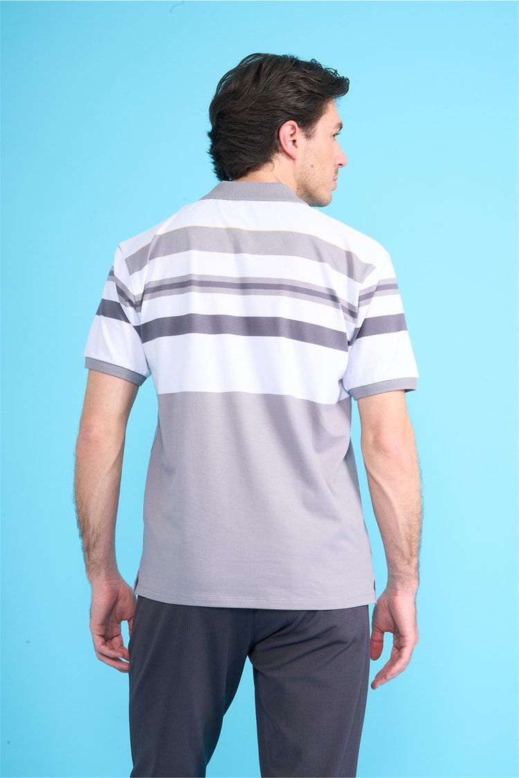 Çetinkaya Chester Polo 4737 Polo Yaka Regular Pike T-shirt Açık Gri