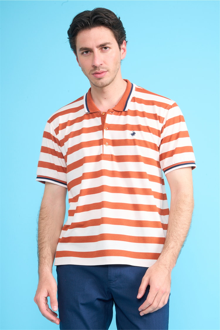 Çetinkaya Chester Polo 4738 Polo Yaka Regular Pike T-shirt Kiremit