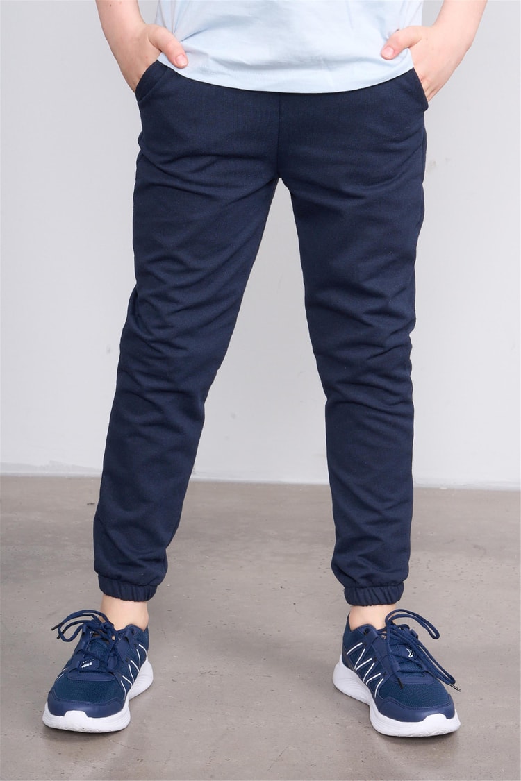Çetinkaya FitClub 33411 Unisex 2 İplik Rejenere Eşofman Alt Lacivert 4-12 Yaş