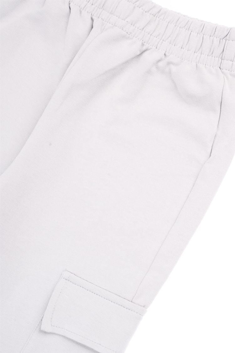 Çetinkaya Fitclub 33458 Unisex Çocuk 2 İplik Kargo Cep Eşofman Alt Boyalı Gri 4-12 Yaş