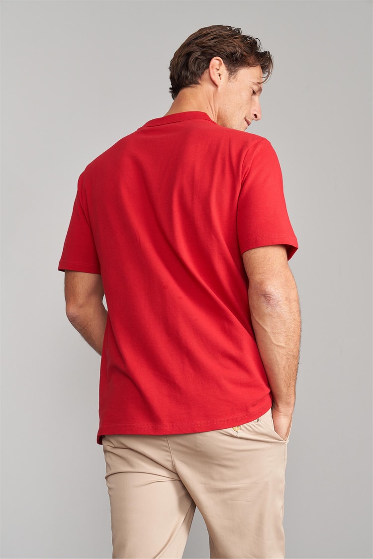 Çetinkaya Mentality 3140 Polo Yaka Penye Pike Cepli Regular T-Shirt Bordo