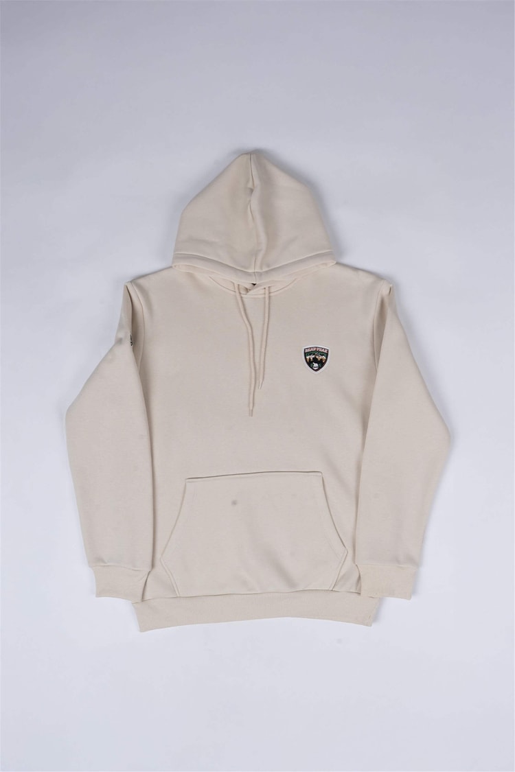 Çetinkaya Mentality 3589 Kapüşonlu 3 İplik Şardonlu Aplike Nakışlı Taş Sweatshirt
