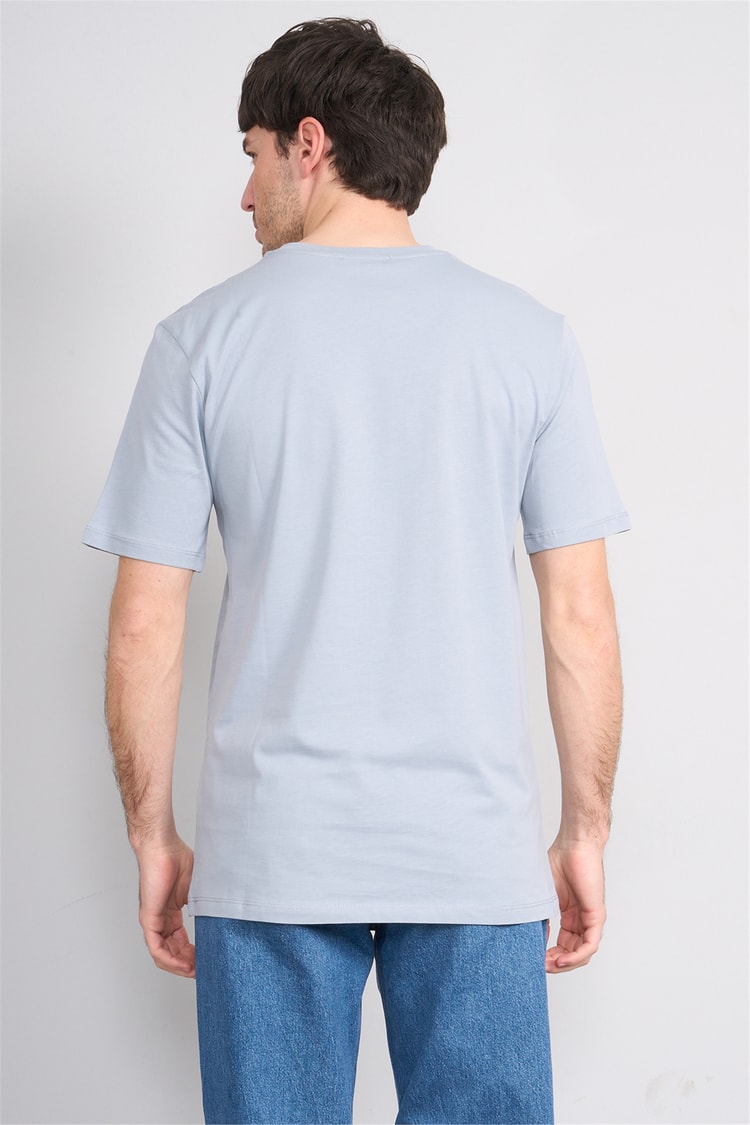 Çetinkaya Mentality 3713 Bisiklet Yaka Regular Cepli T-shirt Açık Gri