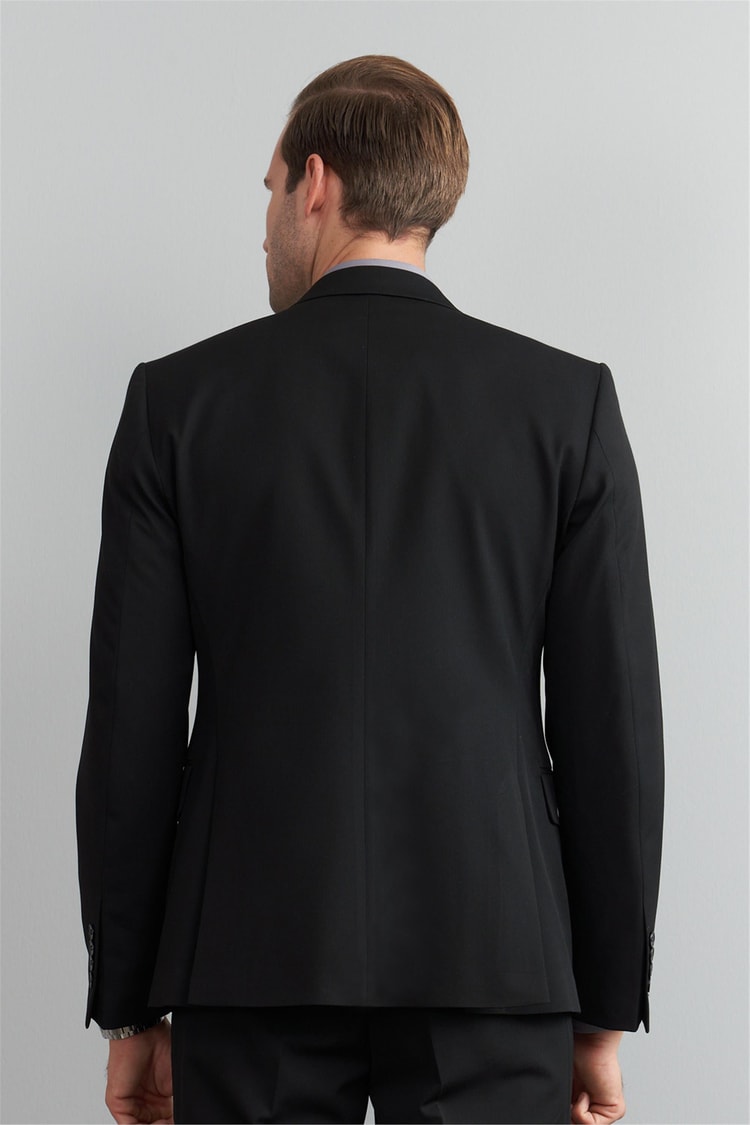 Çetinkaya Mentality 38 Yunter Loca Slim Fit Yelek Takım Elbise Siyah