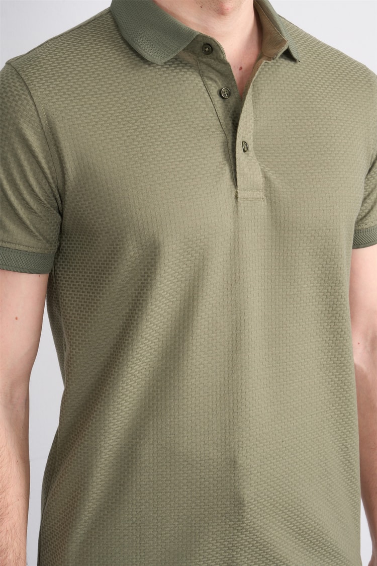 Çetinkaya Mentality 4549 Polo Yaka Regular Modelli T-shirt Haki