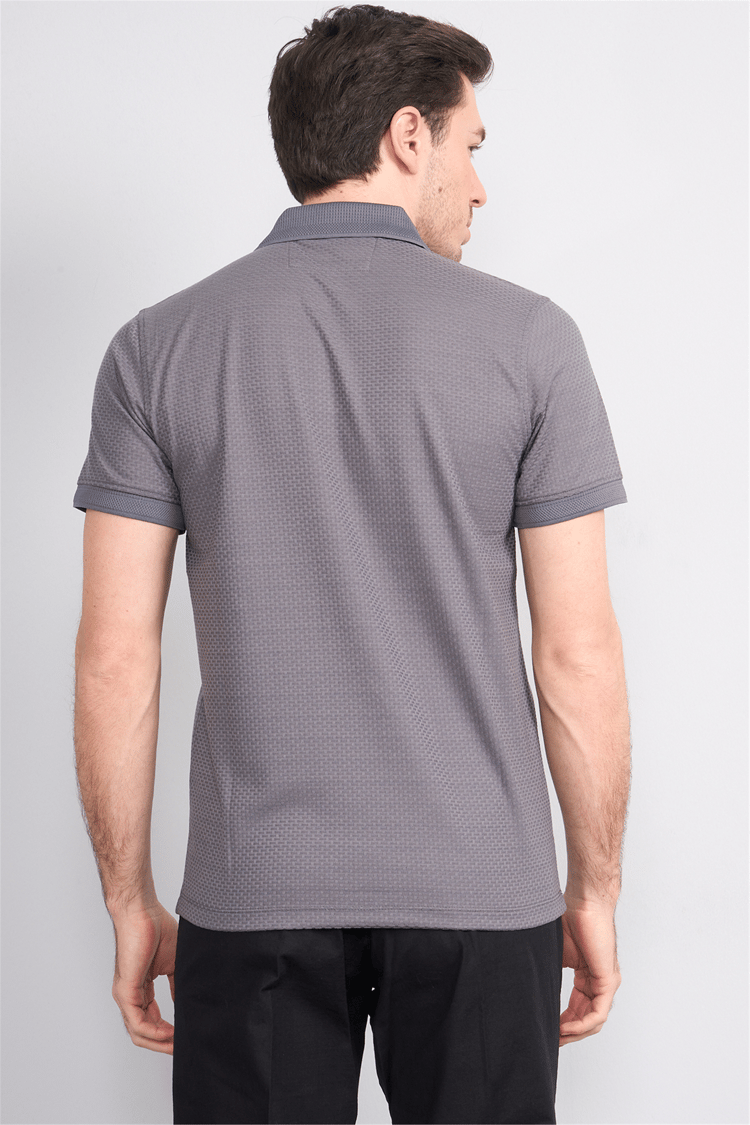 Çetinkaya Mentality 4549 Polo Yaka Regular Modelli T-shirt Füme