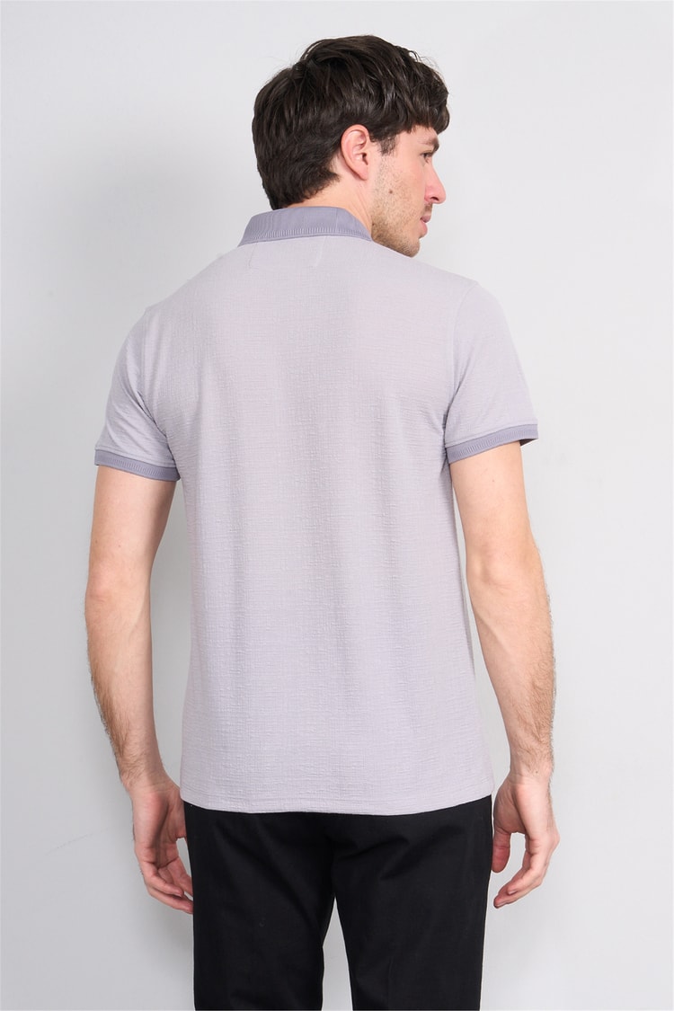 Çetinkaya Mentality 4556 Polo Yaka Regular Modelli T-shirt Gri