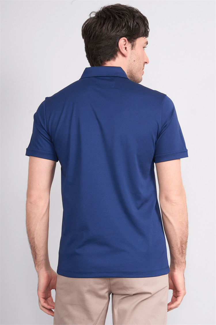 Çetinkaya Mentality 4567 Polo Yaka Regular Modelli T-shirt Düz Lacivert
