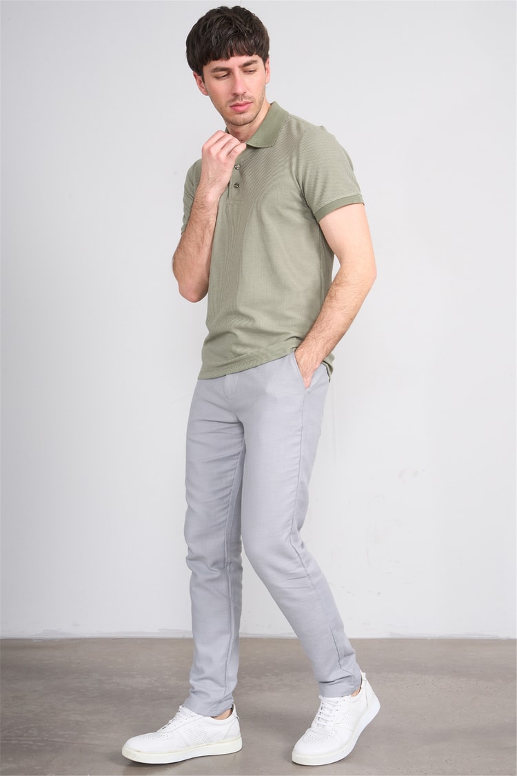 Çetinkaya Mentality 4568 Polo Yaka Regular Modelli T-shirt Haki