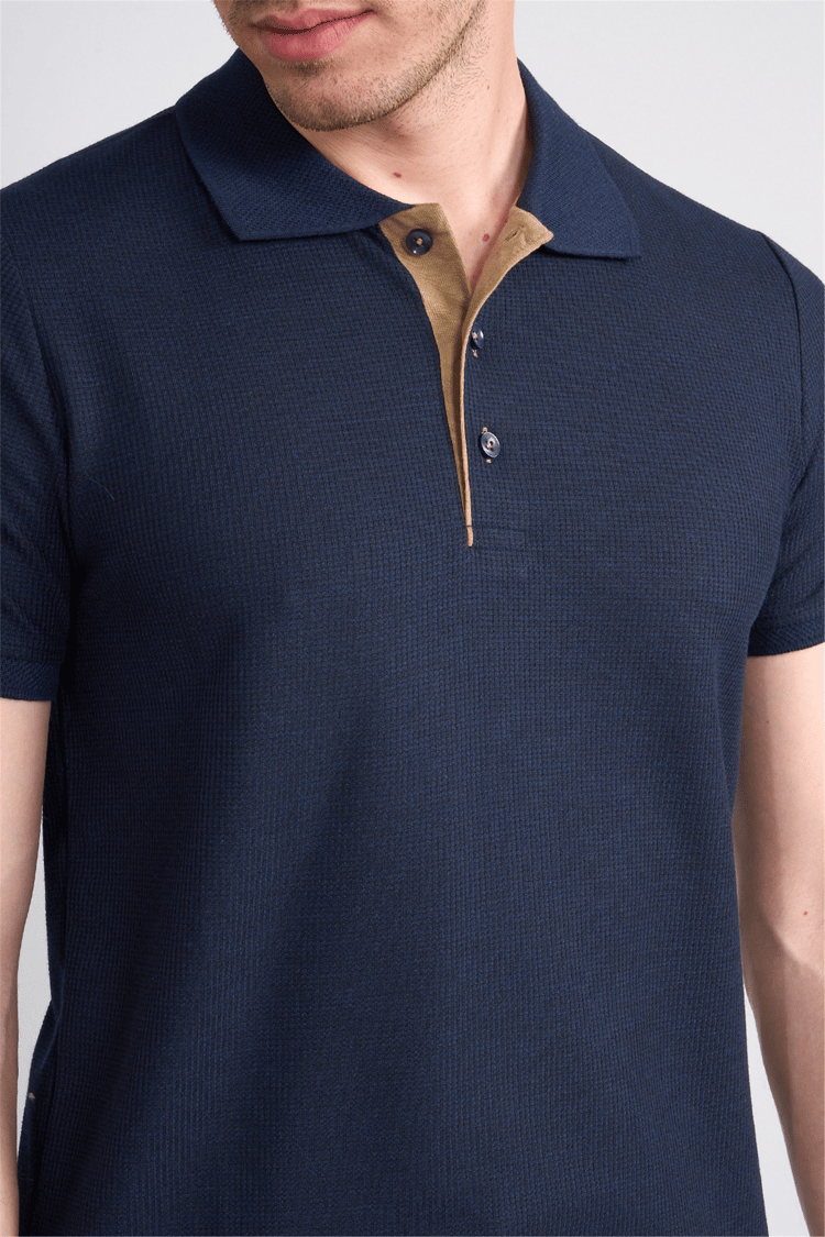 Çetinkaya Mentality 4568 Polo Yaka Regular Modelli T-shirt Lacivert