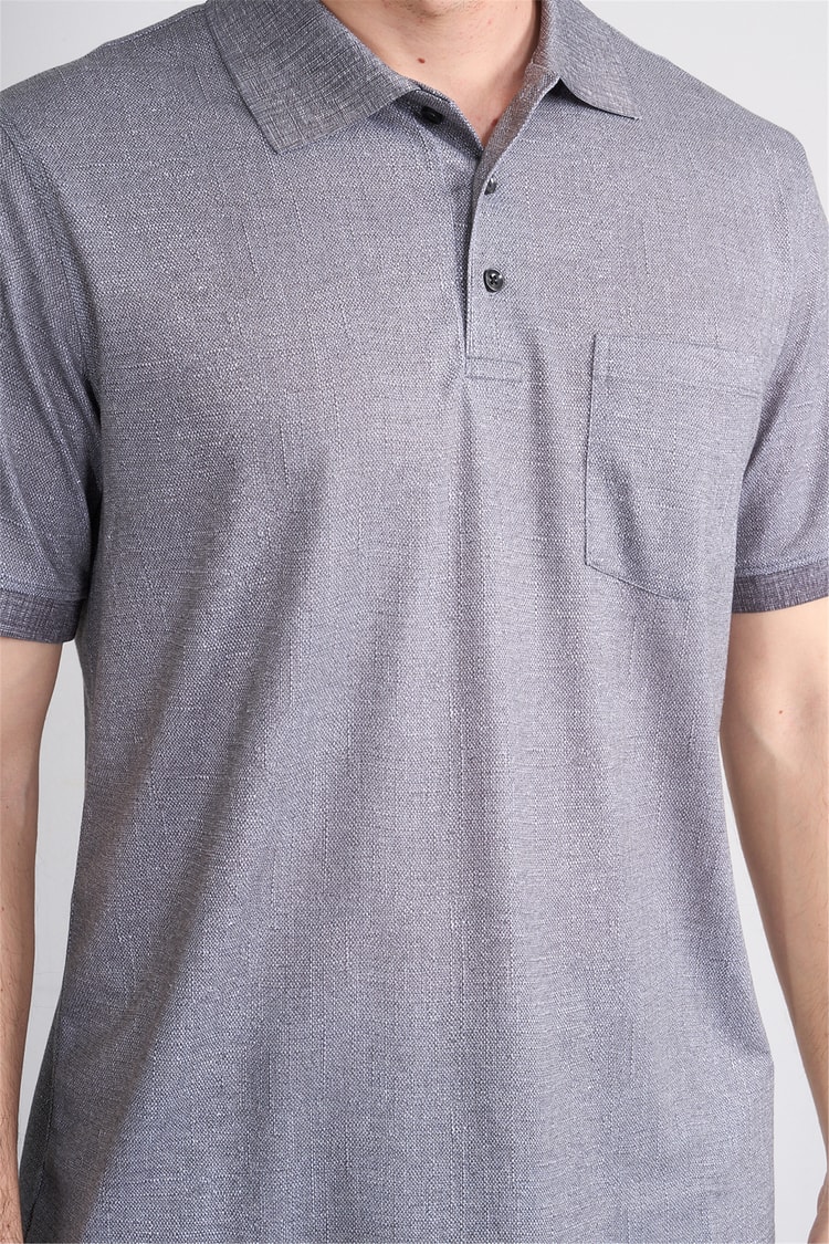 Çetinkaya Mentality 4582 Polo Yaka Regular Modelli T-shirt Siyah