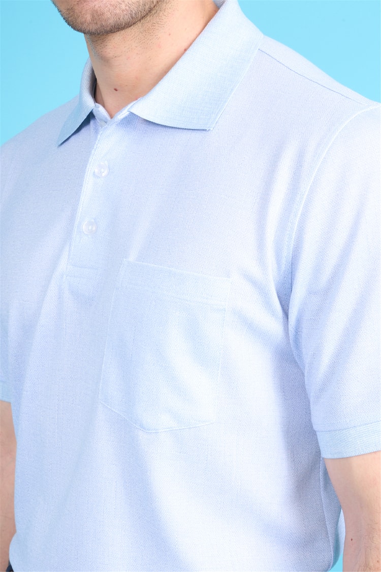 Çetinkaya Mentality 4582 Polo Yaka Regular Modelli T-shirt Mavi