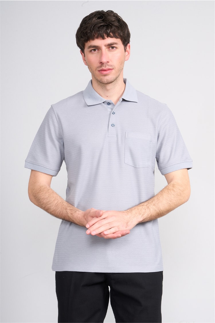 Çetinkaya Mentality 4591 Polo Yaka Regular Modelli T-shirt Gri