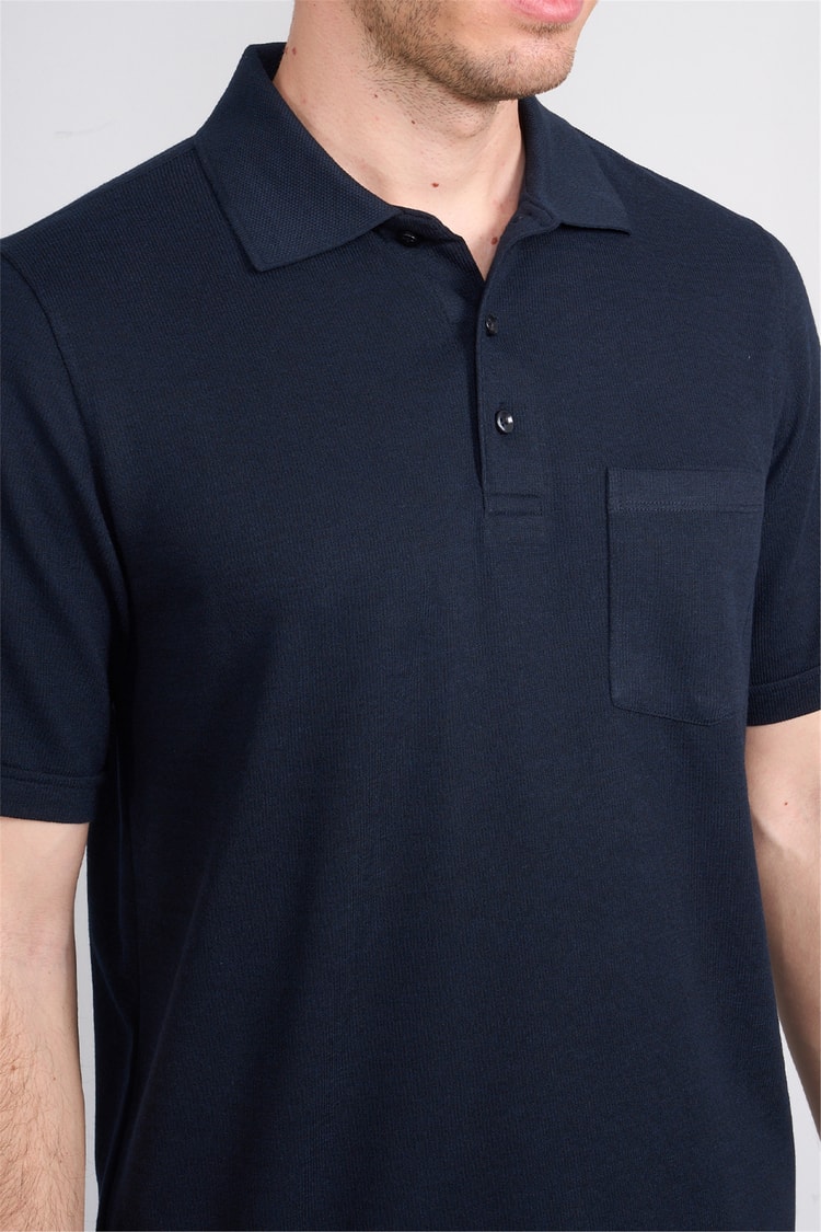 Çetinkaya Mentality 4592 Polo Yaka Regular Modelli T-shirt Lacivert