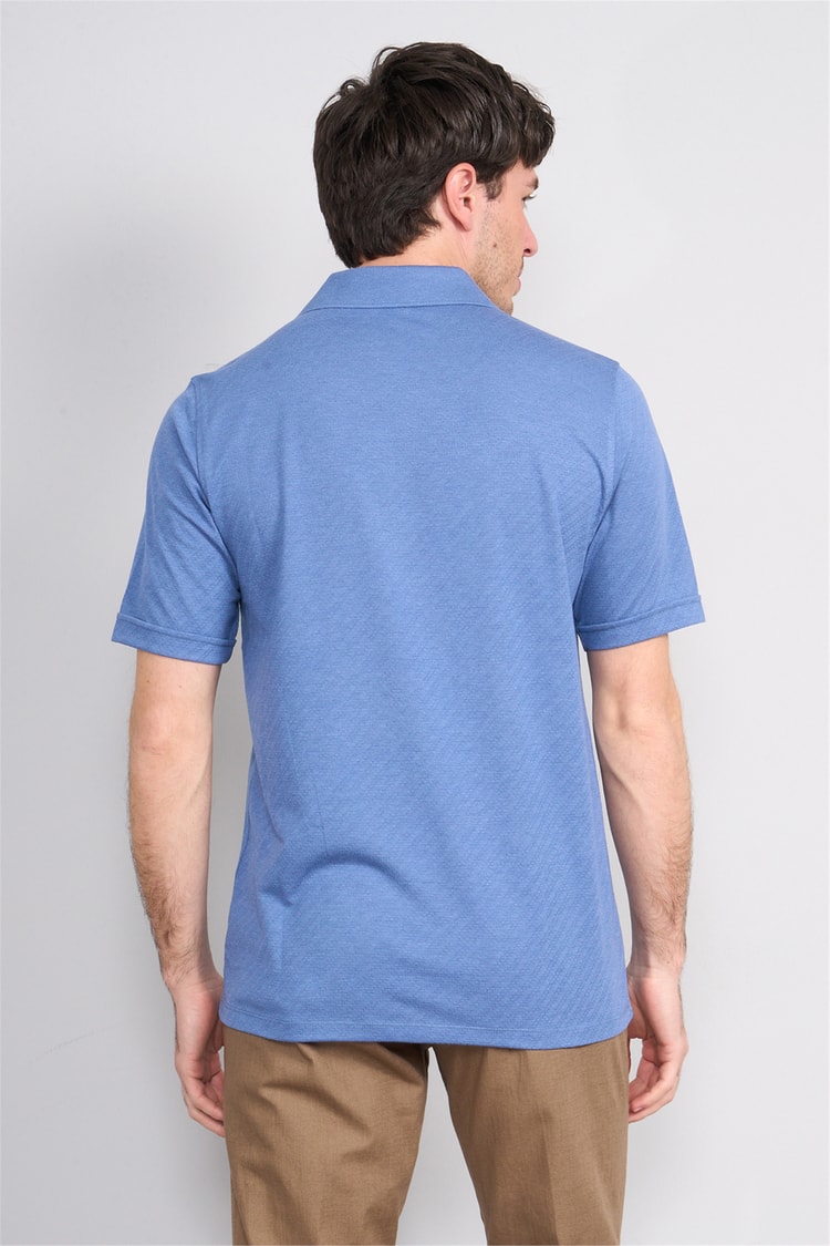 Çetinkaya Mentality 4596 Polo Yaka Regular Modelli T-shirt İndigo