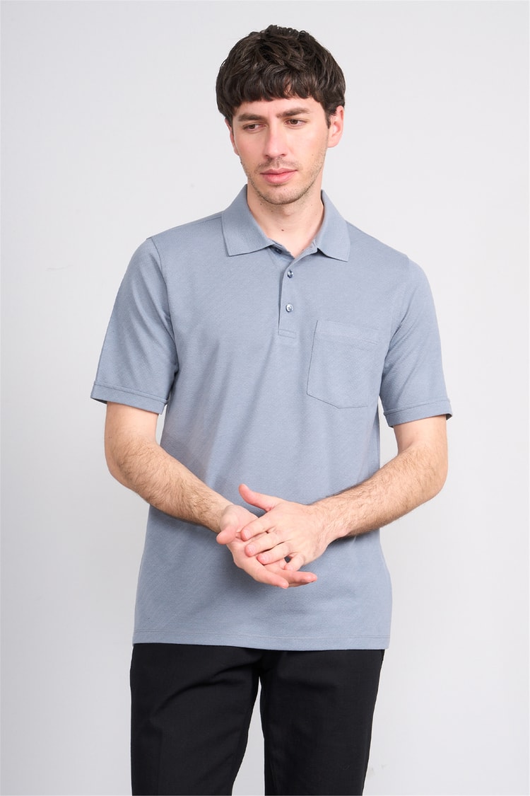 Çetinkaya Mentality 4596 Polo Yaka Regular Modelli T-shirt Gri
