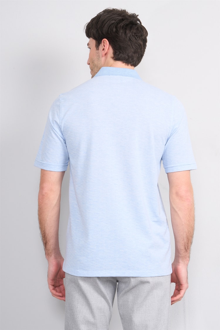 Çetinkaya Mentality 4597 Polo Yaka Regular Modelli T-shirt Mavi