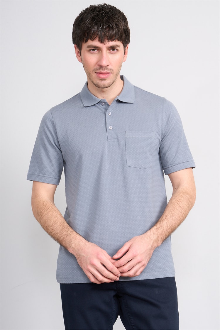 Çetinkaya Mentality 4598 Polo Yaka Regular Modelli T-shirt Gri