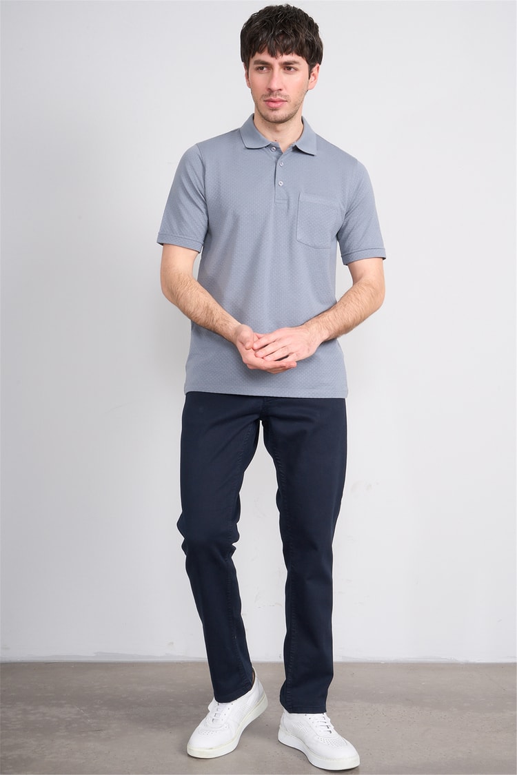Çetinkaya Mentality 4598 Polo Yaka Regular Modelli T-shirt Gri