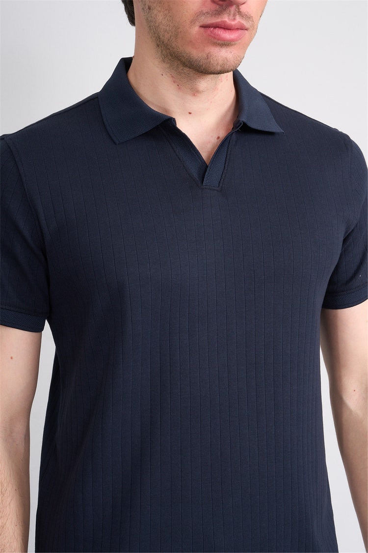 Çetinkaya Mentality 4602 Polo Yaka Regular Modelli T-shirt Lacivert