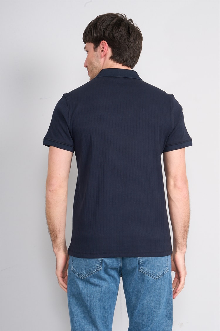 Çetinkaya Mentality 4602 Polo Yaka Regular Modelli T-shirt Lacivert