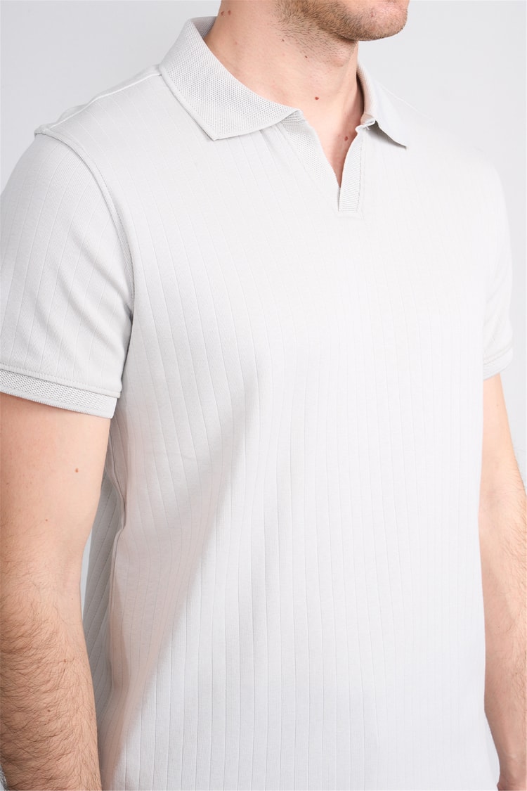 Çetinkaya Mentality 4602 Polo Yaka Regular Modelli T-shirt Gri