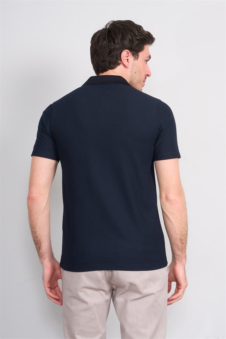 Çetinkaya Mentality 4603 Polo Yaka Regular Modelli T-shirt Lacivert