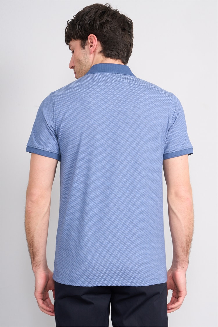Çetinkaya Mentality 4607 Polo Yaka Regular Modelli T-shirt Mavi