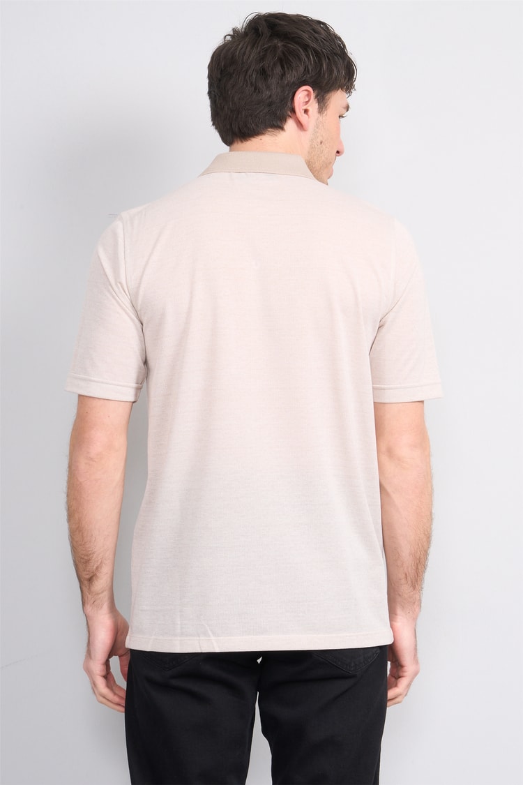 Çetinkaya Mentality 4626 Polo Yaka Regular Modelli T-shirt Toprak