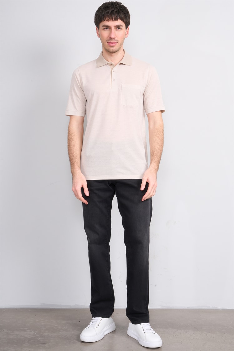 Çetinkaya Mentality 4626 Polo Yaka Regular Modelli T-shirt Toprak